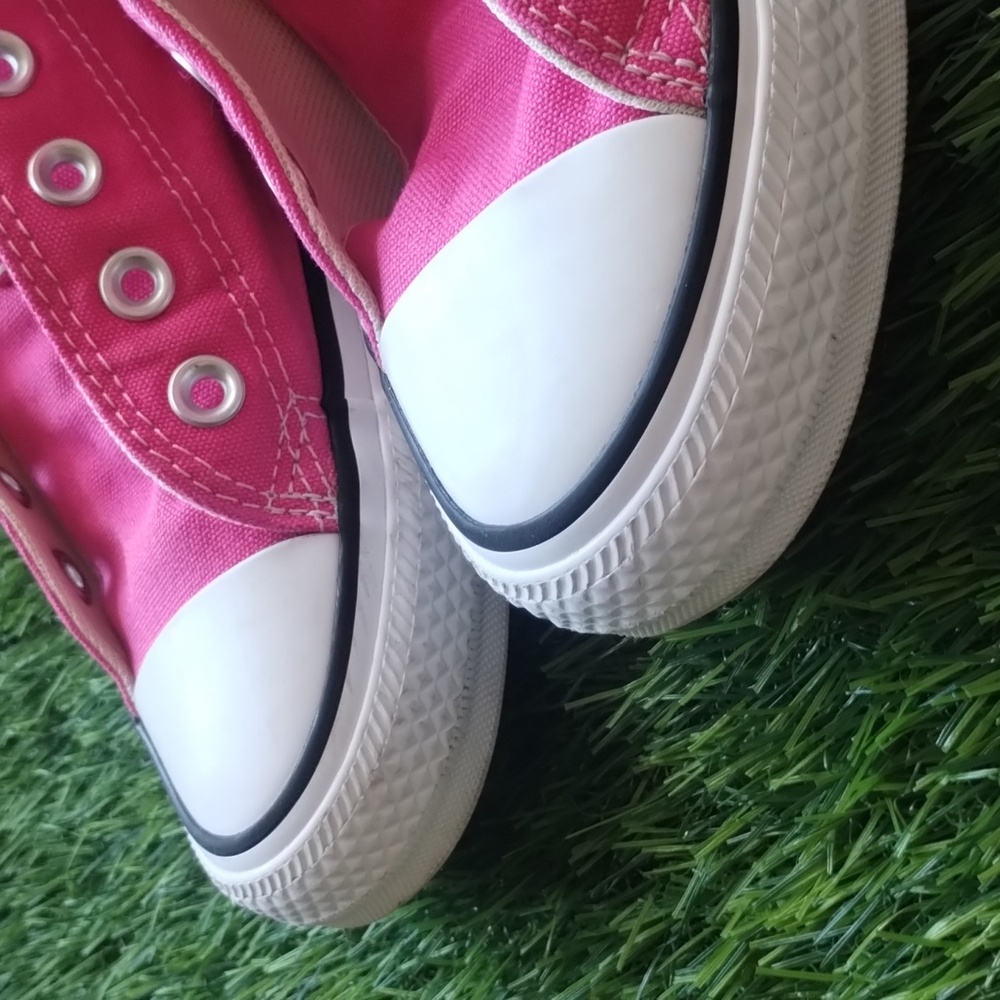 Converse All Star Chuck Taylor Low Top Pink & White Unisex M7 W9 - Picture 4 of 15